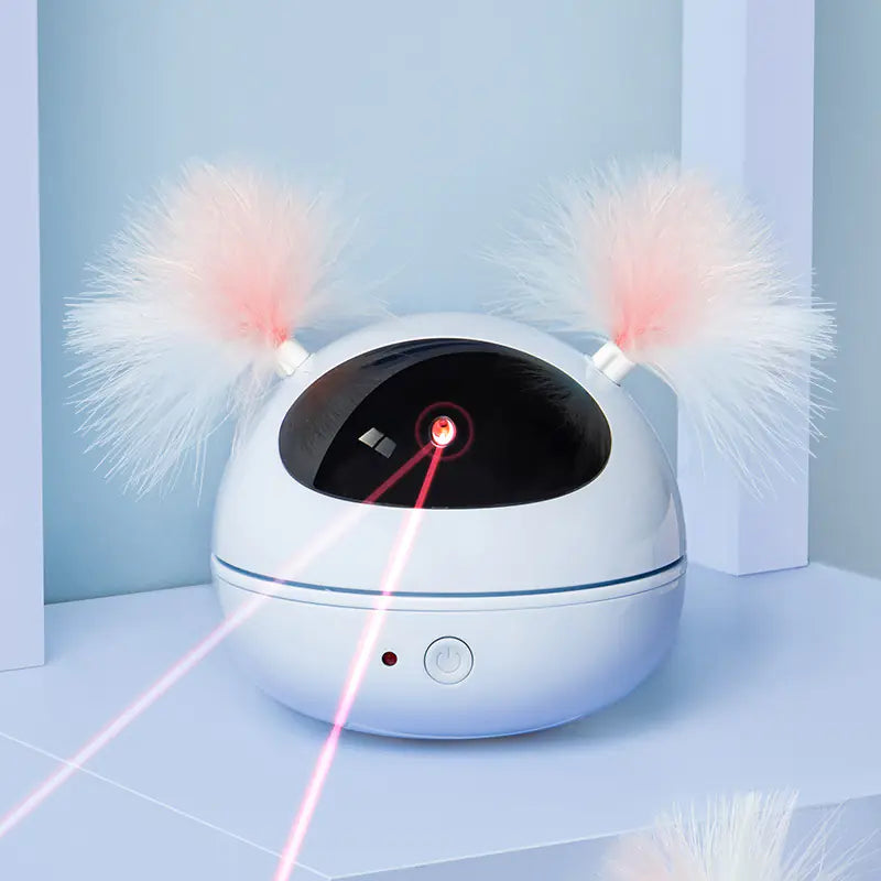 MPETS Infrared Laser Cat Toy with Feather Wand