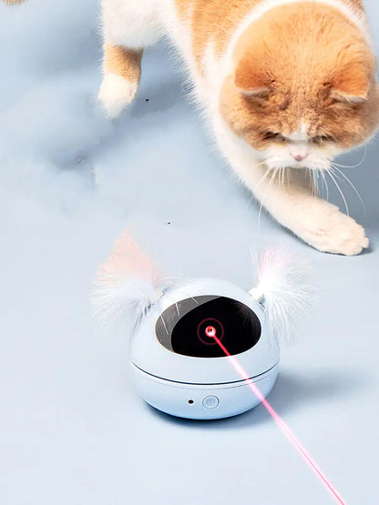 MPETS Infrared Laser Cat Toy with Feather Wand